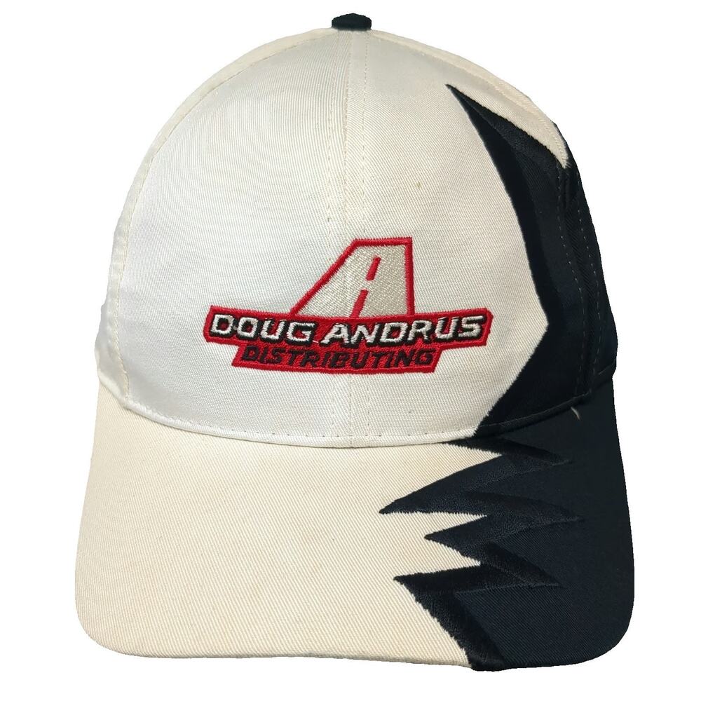Kati Doug Andrus Distributing Baseball Cap White Black One Size Strapback Hat
